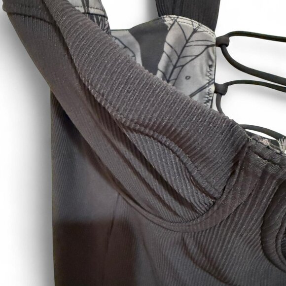 BNWT Black Popflex Active Boardwalk Bombshell One Piece Swimsuit 2X - Picture 5 of 8